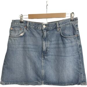 & Other Stories Denim Mini Skirt Blue Size 12